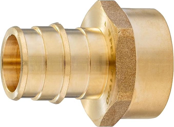 50-Pack HeSun PEXA Fitting, Expansion 1/2 Inch Female Thread Adapter,1/2" Female NPT x 1/2" Pex-a Expansion Adapter,ASTM F1960(PEX1960026-50)