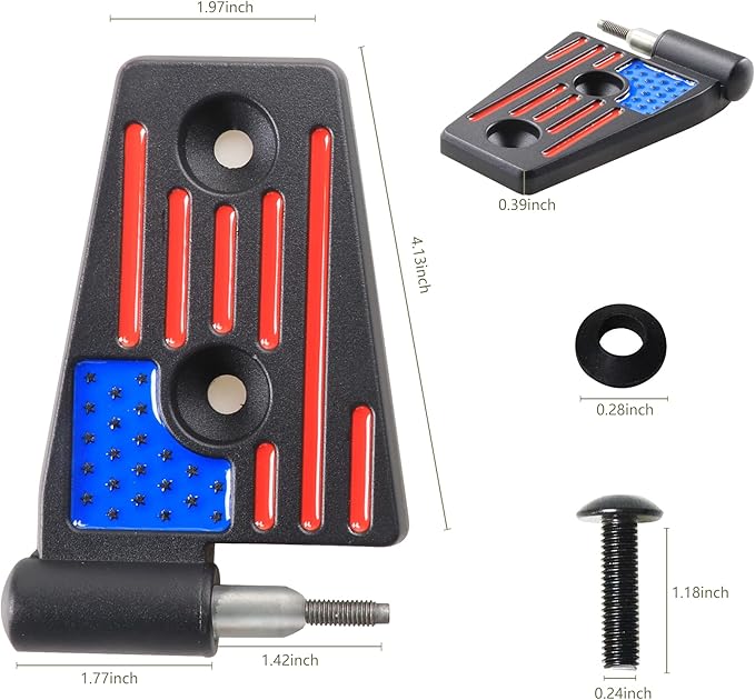 JK Door Hinges for Jeep, Replacement Original Factory Door Hinge Sleeve for 2007-2018 Jeep Wrangler JK JKU Rubicon Sahara Sports Accessories 4 Door, Aluminum, 8 Pcs, Black Color