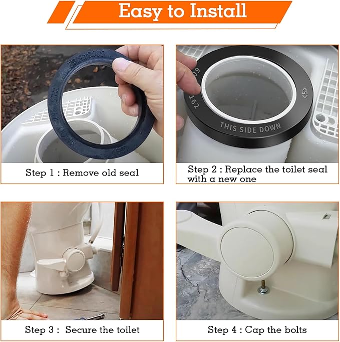 385311652 RV Toilet Seal, RV Toilet Repair Seal Flange Kit for Dometic 300/310/320, RV Toilet Replacement Seal Parts