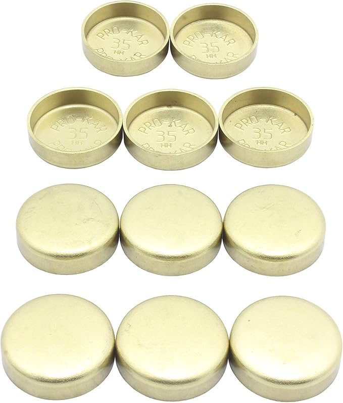 DNJ FPS950 Brass Freeze Plug Set for 1988-2004 Lexus, Toyota 4Runner, Camry, ES250 2.5L-3.4L V6 24V DOHC 2508cc