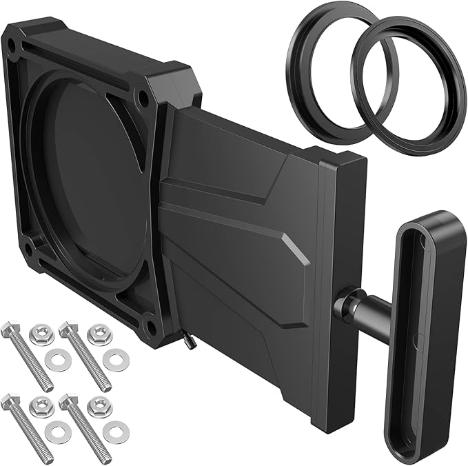 3" RV Waste Dump Gate Valve Body Black/Grey Tank Sewer Drain Knife Valve Plumbing Replacement for Campers Trailers Motorhomes