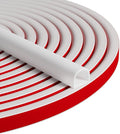 20FT Weather Stripping Door Seal - Self Adhesive Weather Insulation Strip Weatherstripping Silicone D Shaped Seal Strip Door Frame Gap Filler/Window Soundproofing
