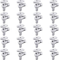 (Pack of 20) EFIELD 1/4 Turn Angle Stop Valve 3/8" OD Compression X 1/2" Pex Chrome Plated Brass,(VALVE076-20PCS)