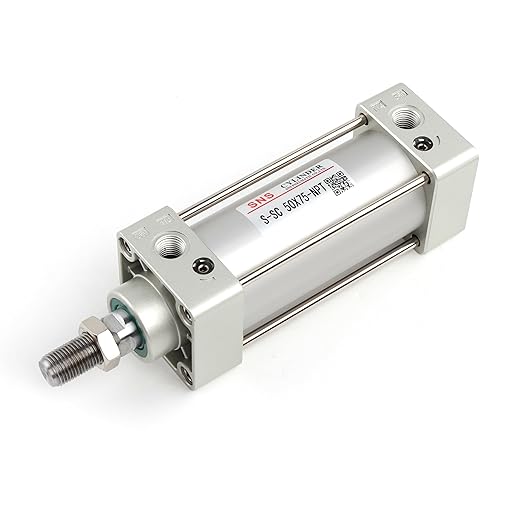 SNS Pneumatic Standard Air Cylinder S-SC 50 x 75 NPT 1/4, Bore: 2 inch, Stroke: 3 inch, Double Acting