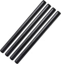 3/4" x 18" Black Painted Threaded Pipe, Home TZH 4 Pack Threaded Black Iron Pipe Nipple for DIY Project/Furniture/Shelving Decoration (4, 18")