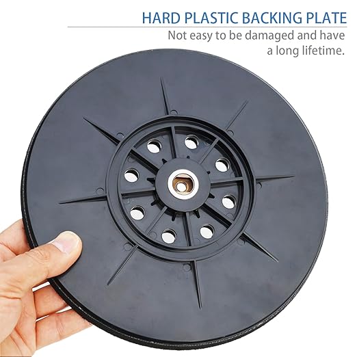 9 Inch 8 Hole Drywall Sanding Pad for Drywall Sander, Replacement Backing Pad Used with Hook and Loop Grinding Polishing Sanding Disc