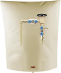 Backflow Preventer Pipe Insulation Cover (5°F) - Irrigation Sprinkler Valve Insulated Pouch - Water Well Pump Cover - Sturdy 5 Layers for Winter Freeze Protection, 28" W x 44" H, Beige