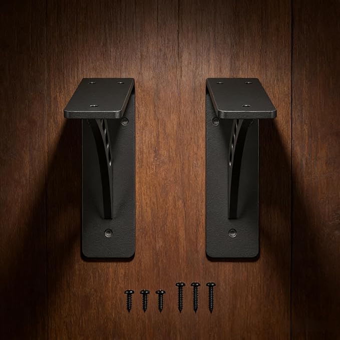 9 inch x8 inch Heavy Duty Bracket,Granite Countertop Support , Heavy Duty Shelf Brackets , Max Load 1000 Lbs ,Mantel Brackets (Set of 2) - Countertop Support Brackets (9" x 8")
