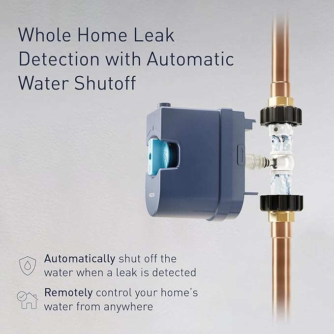 Flo by Moen 3/4-Inch Smart Water Shutoff with Smart Water Detector, 1-Pack