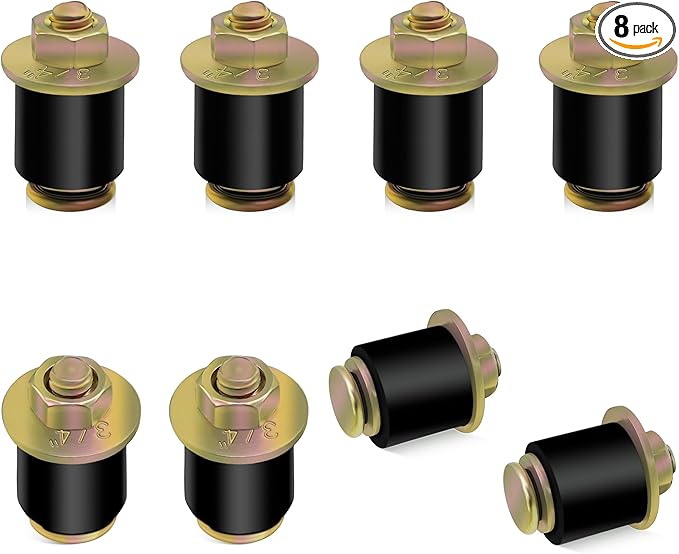 3/4" Rubber Expansion Freeze Plugs, 8PCS Automotive Engine Expandable Freeze Rubber Plugs Fit Hole: 3/4" - 7/8" (19 mm - 22 mm)