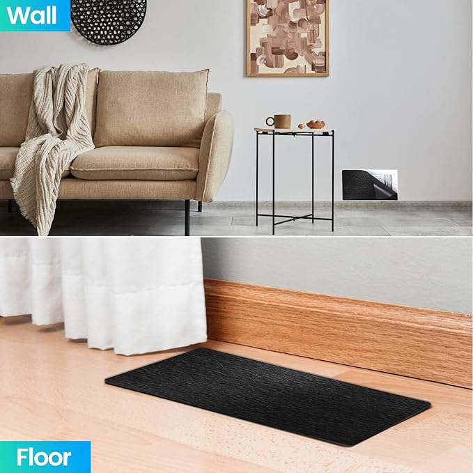 Magnetic Vent Covers, Extra Strong Magnets, Black 8" x 12" (3 Pack) Ultra Thick 60mil, Complete Seal, Air Vent Covers for Home Floor, Ceiling, Wall Registers, HVAC, AC, RV, and Heater Vents