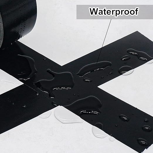 Wide Duct Tape, Industrial Grade 30Yards (90 ft) Wide Tape Duct 3 Inch, 9 Mil Heavy-Duty, Waterproof, Strong, Flexible, No Residue, for Crafts & Home Improvement (Black, 3'' x 90ft)