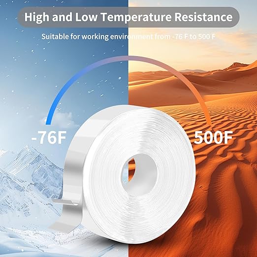 Self Fusing Silicone Tape Waterproof, Rescue Tape, 1" x 36 Feet White, Self Amalgamating Tape, Silicone Rubber for Sealing Pipes, Hose Repair, Outdoor Coax and Electrical Cables