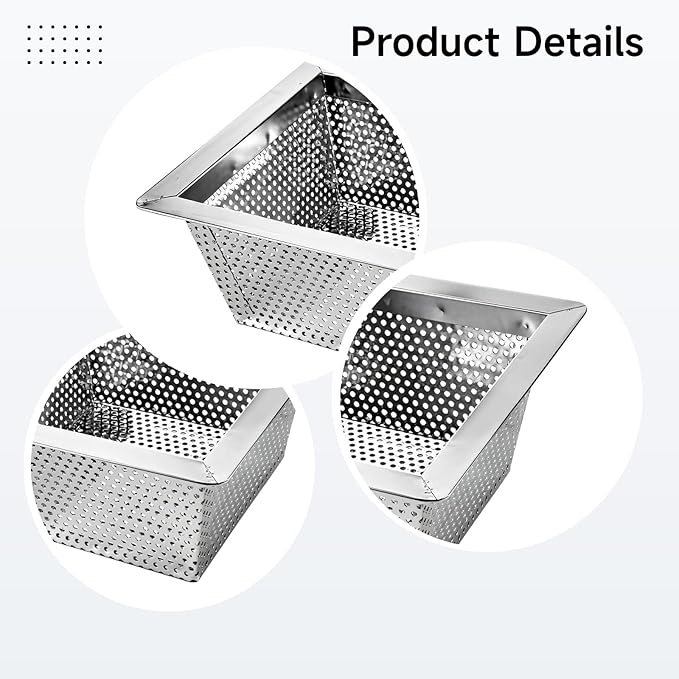 Generic Kitchen Drain Strainer Basket, Stainless Steel 10 in X 5 in, Anti-Clogging Solution for Home Or Commercial Use