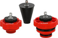 ARES 18069 – 3-Piece Power Steering Adapter Kit – Adapters for Manual Vacuum Pumps Easily Purge Air from Power Steering System on Most Standard Vehicles