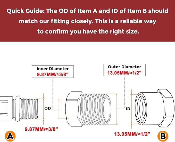Pack of 10, 1/4" Male NPT to 1/8" FeMale NPT Solid Brass Hex Bushing, Hose Fittings Adapter Reducer Fit for Pipe Leak Repair, Bathroom Remodeling, Tool Extensions, Compression