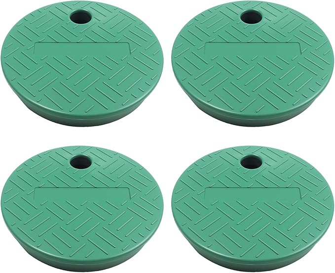 4PCS Green Sprinkler Valve Cover,Sprinkler Valve Box Lid,Id 5.5" Od 6",Outdoor Irrigation Replacement Covers for Irrigation Valve Box Protection,Suitable for Public Green Areas and Gardening Scenes
