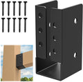 Concealed Joist Hanger (24 Pack),2"x4" Outdoor Concealed-Flange Joist Bracket with Screws, Q235B Steel Powder Coated Concealed Mount Light Joist Hangers for 2"x4" Beam, Swing, Handrail, Fence