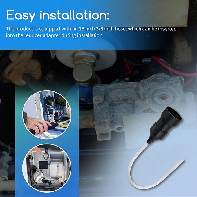 006A Drain Adapter Compatible with Water Heater Tank, Fits For 1-3/4in & 2-1/4in OD Hose (1-3/4in & 2-1/4in OD Hose)