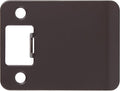 Round Corner Extended Lip Strike Plate, 2-1/4" x 2-1/2", (3" Overall Length), Oil-Rubbed Bronze by Stone Harbor Hardware