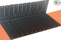 12 Pack - L 9" x H 6" x W1.5, 5mm Thick Black L Shelf Bracket, Iron Shelf Brackets, Metal Shelf Brackets, Floating Shelf, Shelf Supports with Screws