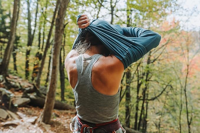 IBEX Essentials Merino Wool Racerback Tank Top for Women | Lightweight Workout Tank Top for Hiking, Running & Layering