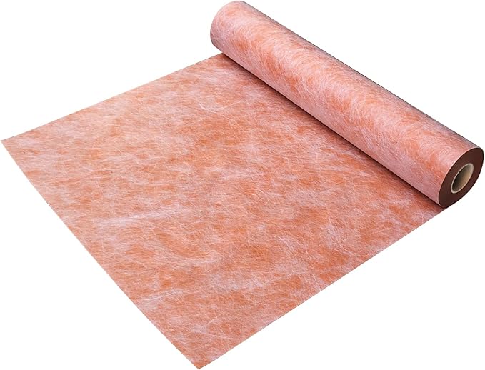 Waterproof Membrane 3.3 Ft X 98.5 Ft / 325 Square Feet Waterproofing Shower Membrane 23.6mil Thickness Waterproof for Sauna Bathroom Walls Tile Underlayment Polyethylene Fabric Roll