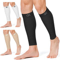 CHARMKING Calf Compression Sleeve for Women & Men Circulation (3 Pairs) 15-20 mmHg is Best Support for Running Cycling