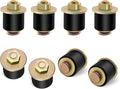 Siptenk 7/8" Freeze Rubber Expansion Plug 8 pcs, Automotive Rubber Expandable Freeze Plugs for Engine
