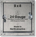8" x 8" Self Stick Duct Access Door, 1" Fiberglass Insulated, Steel, No Hinge, BA-CDSS-6031