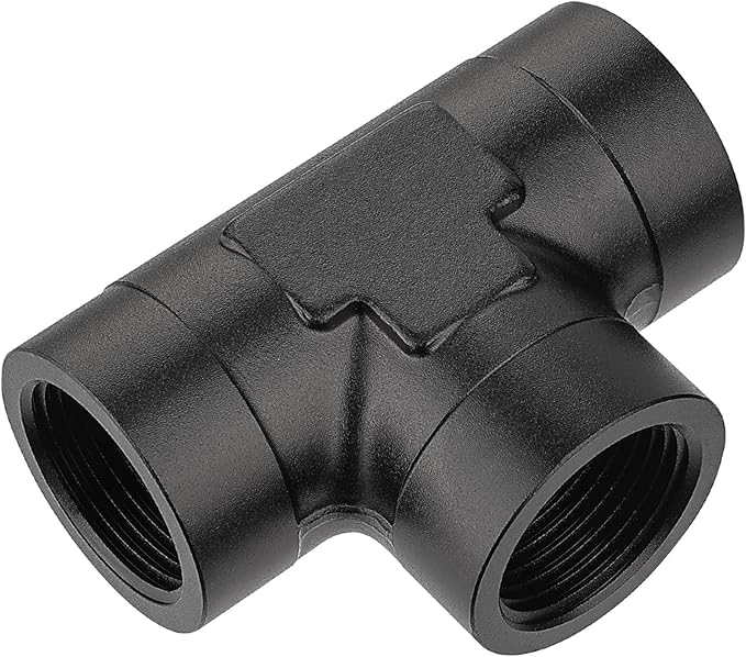 EVIL ENERGY 3/4 NPT Female Tee Fitting Adapter T Union Aluminum Black