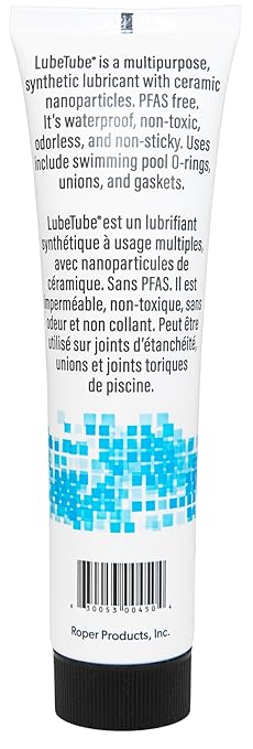 LubeTube 4oz (6 Pack) Multipurpose Synthetic Grease for Pool Equipment, Plumbing Fixtures, RV Toilets, Marine Systems, Machinery & Household Use – PFAS-Free, Food-Grade, Ceramic-Enhanced – Made in USA