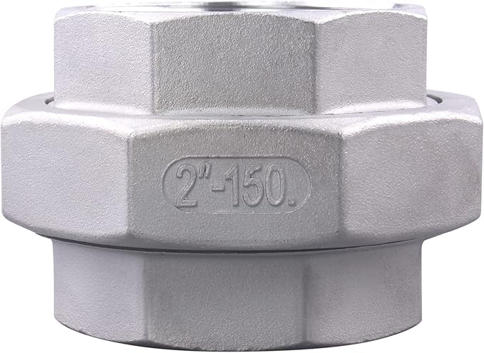 Cast Pipe Fittings Union - 2" NPT Female Fitting Stainless Steel 304, Class 150