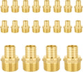 20-Pack PEX Fittings, 1/2" PEX x 1/2" Male Threaded NPT Adapter, ASTM F1807