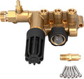 7108746 Manifold Replacement Kit for AAA Pressure Washer Pump Model Numbers 530008, 530009, 530016, Stable Replacement Horizontal Unloader Manifold Kit with Hardware, Gold