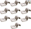 1/3 Inch Pipe Strap 304 Stainless Steel Conduit Strap 1 Hole Heavy Duty Strap Clamp for Tube Pipe or Wire Cord Installation(8mm 10pcs)