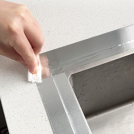 TAPEBEAR 6 Rolls Aluminum Foil Tape, Aluminum Air Duct Tape, Withstand 80°C to 100°C, Heat Resistant Tape Insulation Tape for HVAC, Sealing & Patching, Metal Repair, 4inch x 50yard