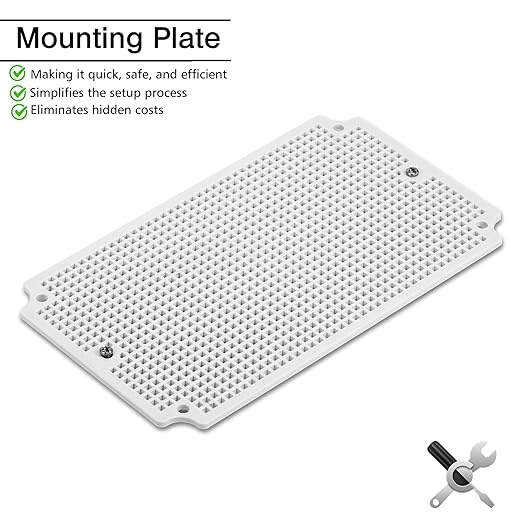 QILIPSU Outdoor Junction Box IP67 Waterproof Project Box ABS Plastic Weatherproof Electrical Enclosure Gray Cover (9.8"x5.9"x5.1")