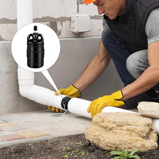 2 Inch Inflatable Pipe Plug Sewer Test Plug, Inflatable Balloon Rubber Plug for Water Pressure Testing, Water Flow Blocking, and Pipe Leak Inspection, with 39.37" Hose and Chain