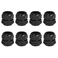MECCANIXITY 8 Pcs PG29 Cable Gland, 18-25mm Wire Hole Strain Relief Joint for Cable Fixing, Wiring, Repairing, Gland Replacement, Electrical Appliances, Black