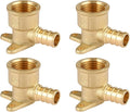 PEX Fitting 3/4" Drop Ear Elbow,4Pack Pex 3/4 Inch x 3/4 Inch Female NPT Drop Ear Elbow,PEX F1807 Crimp Brass Fittings(PEX1807169-4Pack)