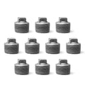 1" Pipe Fitting Male Cap, Home TZH 10 Pack 1" Malleable Iron Cast Black Pipe Male Square Caps for Steam-Punk Vintage Shelf Bracket DIY Plumbing Pipe Decor Furniture (10, 1")