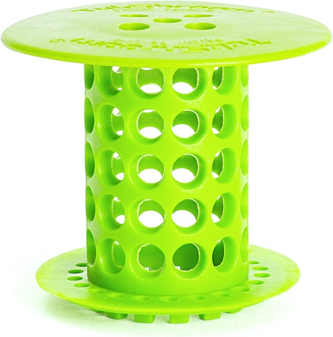 TubShroom Tub Drain Hair Catcher Strainer, Green – Drain Protector and Hair Catcher for Bathroom Drains, Fits 1.5” – 1.75” Bathtub and Shower Tub Drains