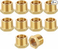 2 Pack Brass Pipe Fittings, 3/4" NPT Male to 1/2" NPT FeMale Brass Hex Bushing Reducer, Hose Tube Threaded Adapter Suitable for Air, Oil, LP, Gas