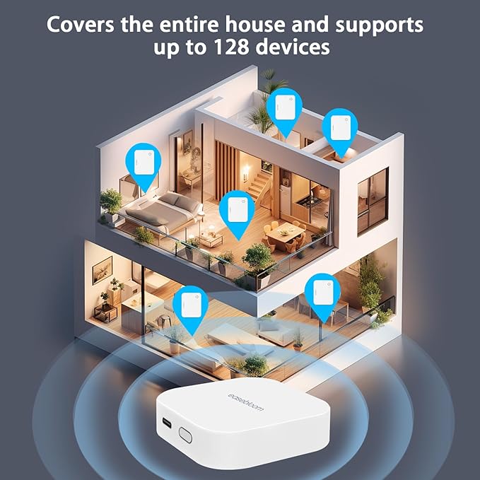 Water Leak Detector for Home 3 Packs - 90dB Siren & Instant App Alerts, Expandable to 128 Sensors for Basement/Kitchen/Bathroom, Water Sensor Alarm Leak Detector