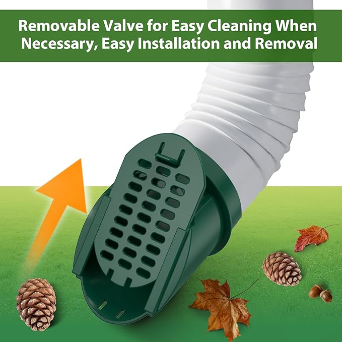 2 Pack 4" Slope Drainage Grate Cover, Rain Diverter, Drainage Grate Yard Drain, Drain Emitter for Sump Pump Discharge & Downspout Extensions, Fit 4" SCH 40, 4" SDR 35, 4" & 3" Corrugated Pipe-Green