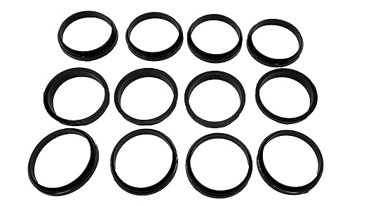 12-Pack Slip Joint Washer, 1-1/2 in, TPR Rubber, 1-1/2" Tubular Pipe p-Trap Seal Washer for Sink Drain