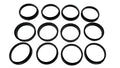 12-Pack Slip Joint Washer, 1-1/2 in, TPR Rubber, 1-1/2" Tubular Pipe p-Trap Seal Washer for Sink Drain