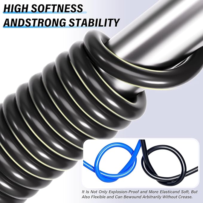 TAILONZ PNEUMATIC Black DOT 1/4''OD 10 Meter 32.8ft Nylon Air Tubing Kit Pipe Hose Air Line Tubing Air Hose Fittings Push to Connect Fittings(41PCS)