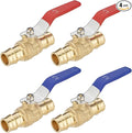 (4 Pack) Lidertik 3/4 inch PEX-A Expansion Ball Valve Shut Off Valve 1/4 Turn Valve LI-QF1-1960-0.75(4 PCS)